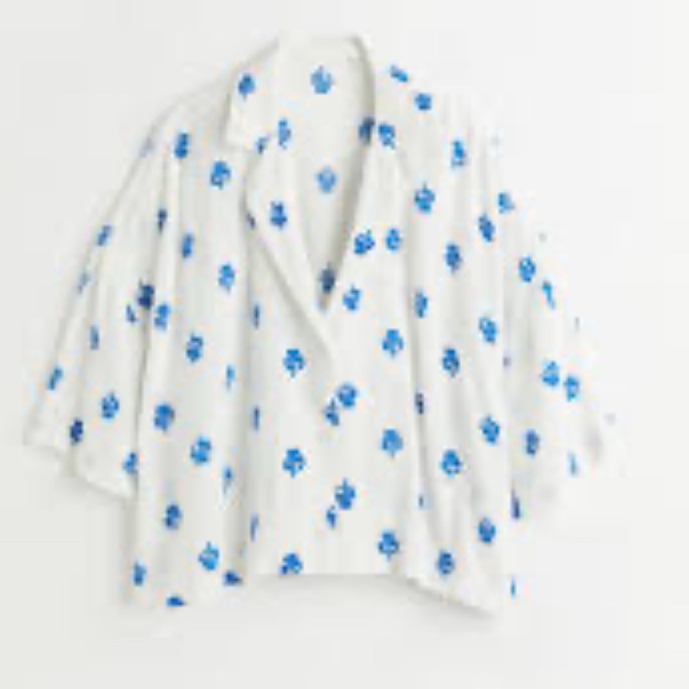 H&M Oversized Resort Collared Shirt
